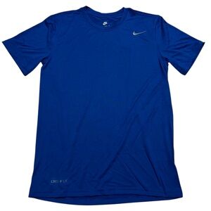 Nike Men's Blue Dri-FIT training Shirt short sleeve training size small #727982‎